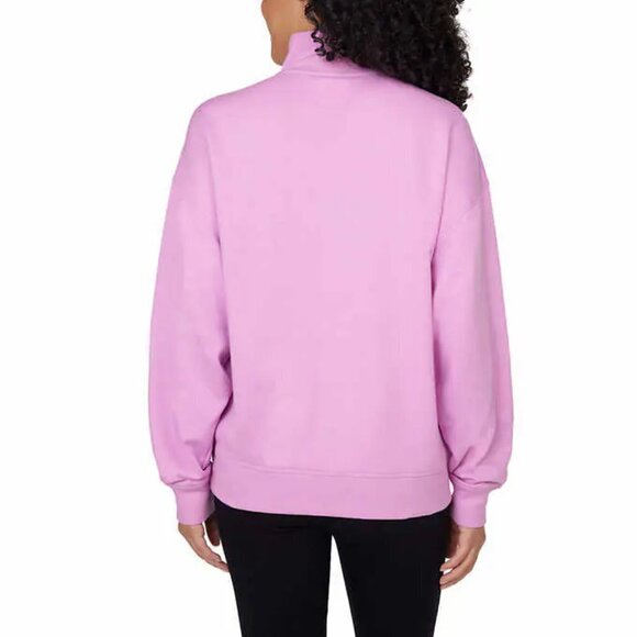 NEW Champion 1/2 Zip French Terry Pullover | Pink - Picture 2 of 5